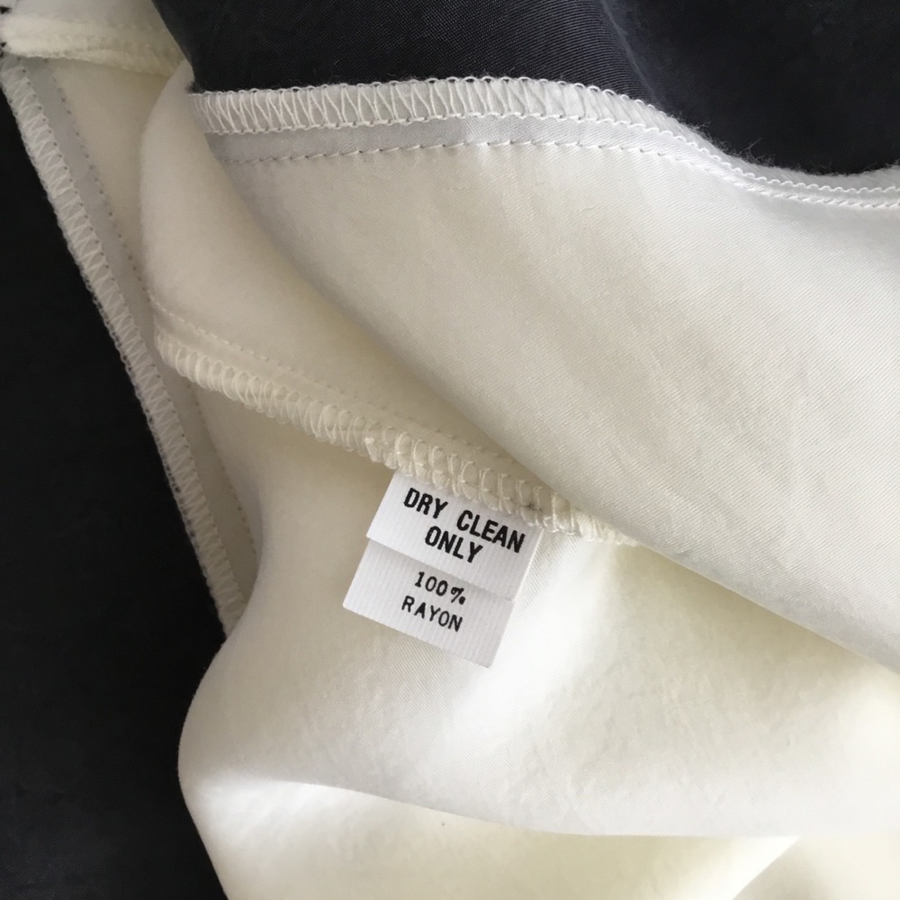 NWT Melinda Phillips Women’s Dress Tunic Cream Black Size L - Picture 7 of 7